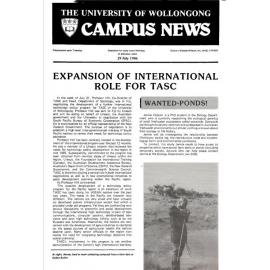 Campus News 29 July 1986