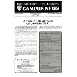 Campus News 6 October 1987