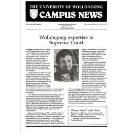Campus News 15 November 1988 