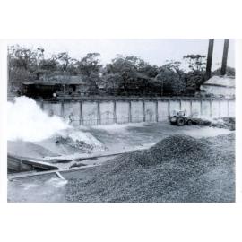 Corrimal Cokeworks quenching hearth and coke storage