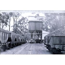 Corrimal Cokeworks receiving coke from delivery bins