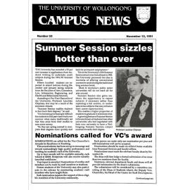 Campus News 13 November 1991 no 33