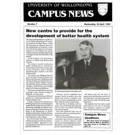 Campus News 22 April 1992 no 7