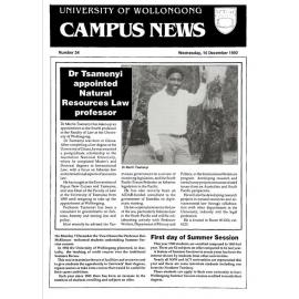 Campus News 16 December 1992 no 34