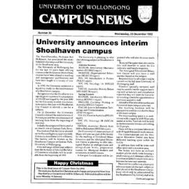 Campus News 23 December 1992 no 35