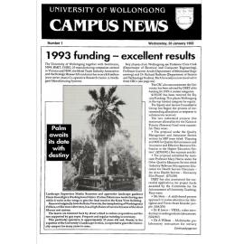 Campus News 20 January 1993 no 1