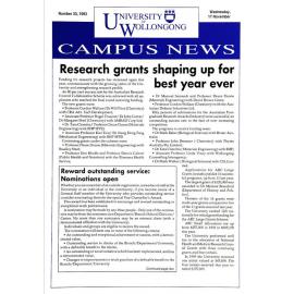 Campus News  17 November 1993 no 33