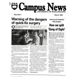 Campus News March 1998 no 1       