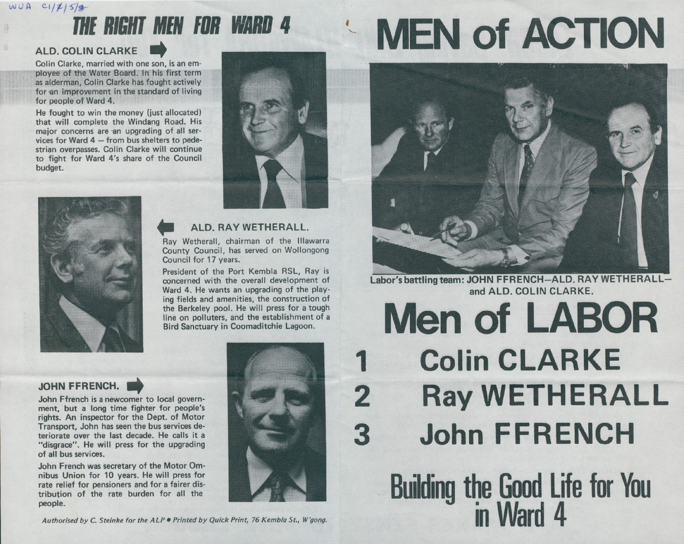 Local government election leaflets